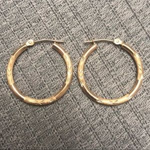 10k Gold Hoop Earrings